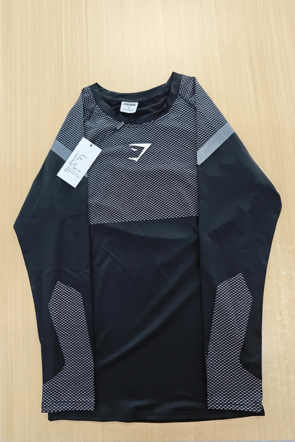 Svart långärmad träningströja Gymshark