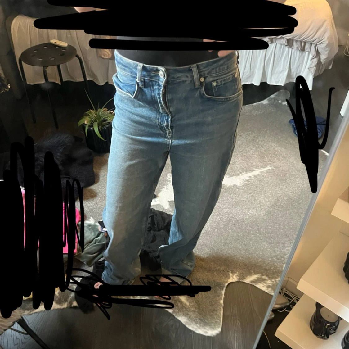 Blå wide jeans från IVY, storlek 25 - 4