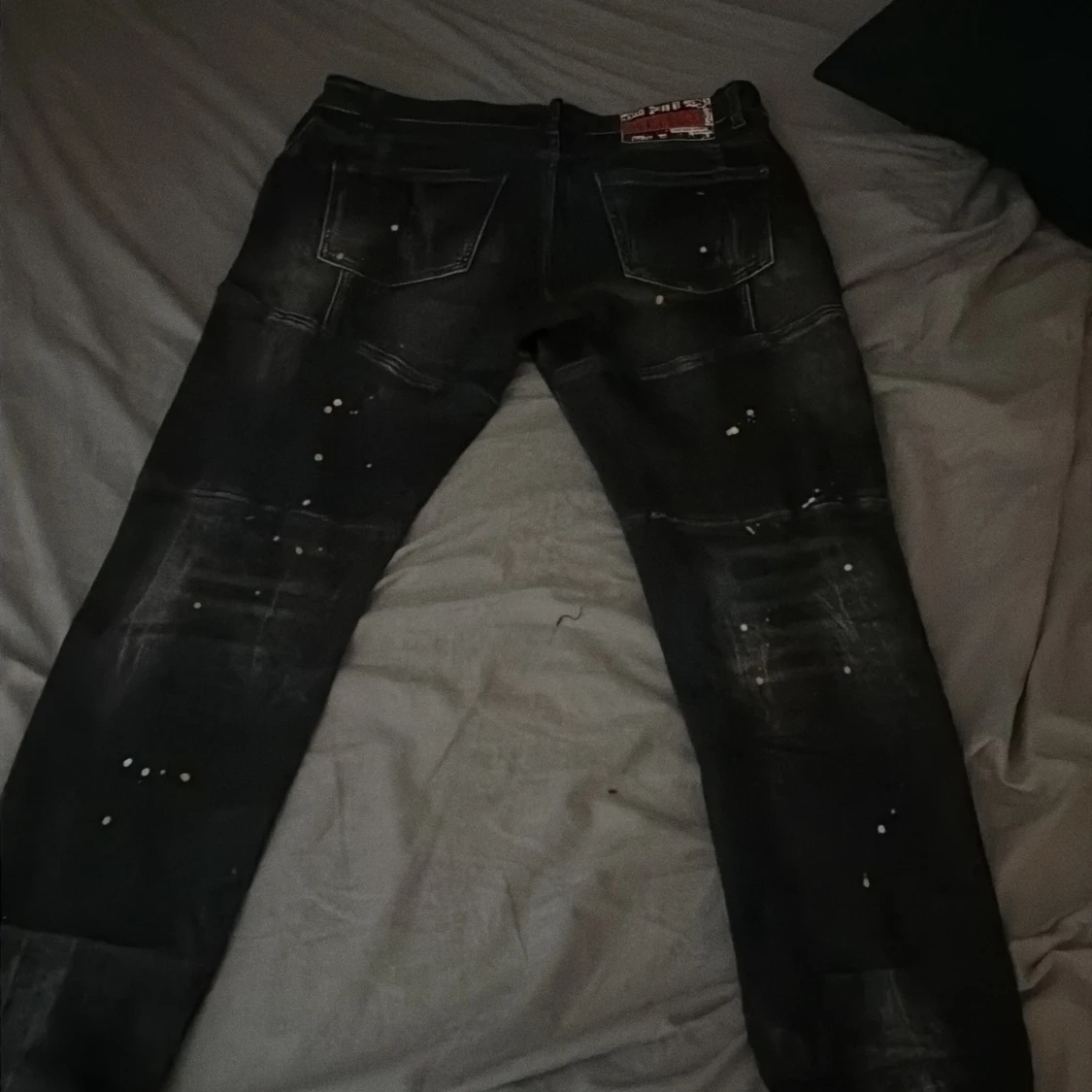 Svarta Dsquared2 jeans med patches - 2