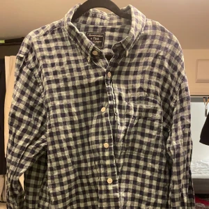 Linneskjorta Abercrombie & Fitch - Blå/grön rutig skjorta, Abercrombie & Fitch. XL
