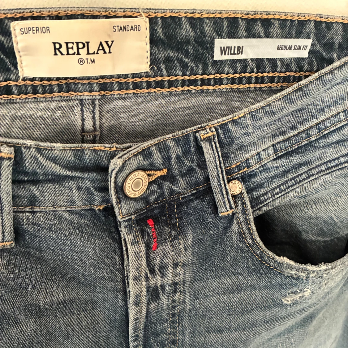 Replay Willbi Regular Slim Fit – Storlek 32/34 - 4