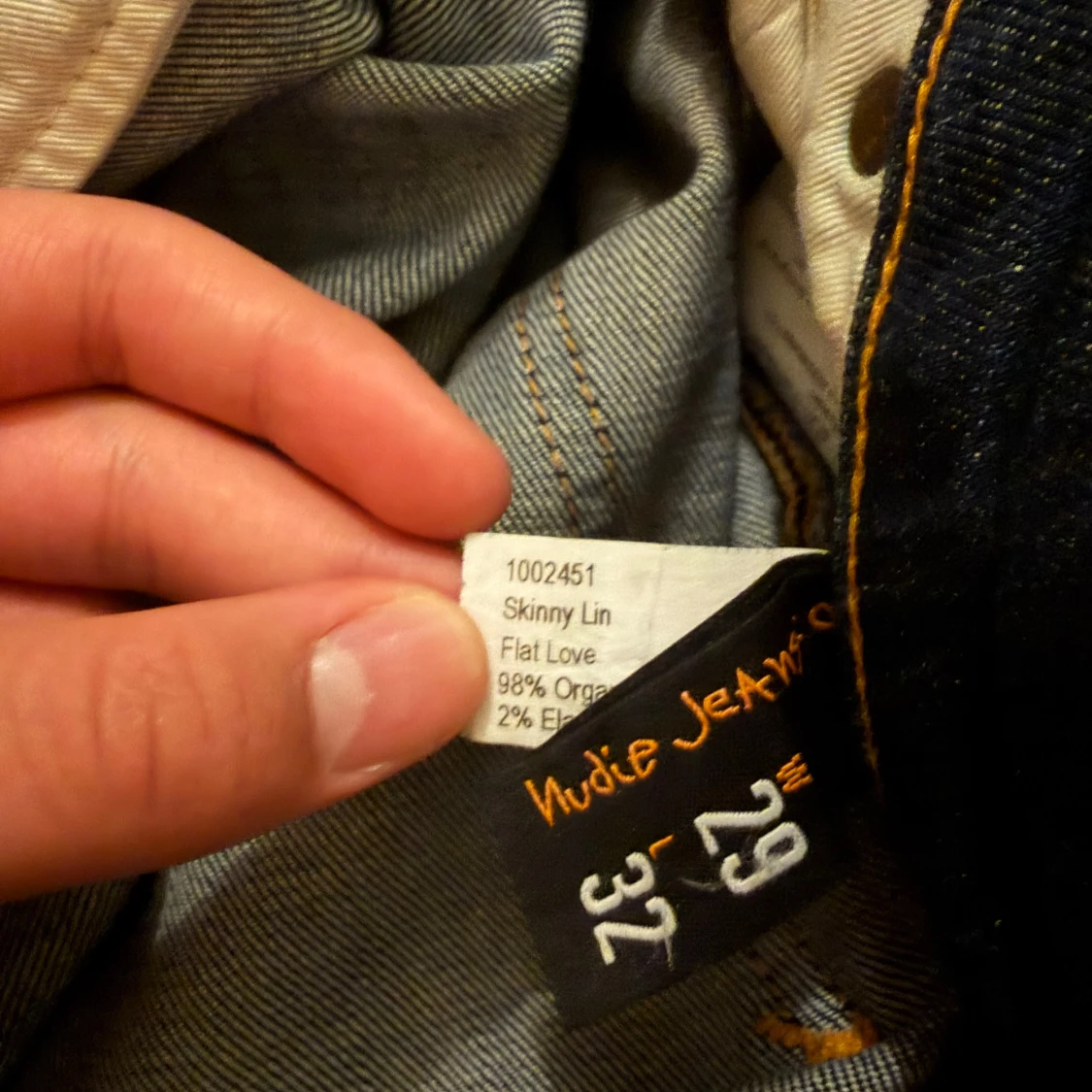 Nudie Jeans Skinny Lin blå jeans - 3