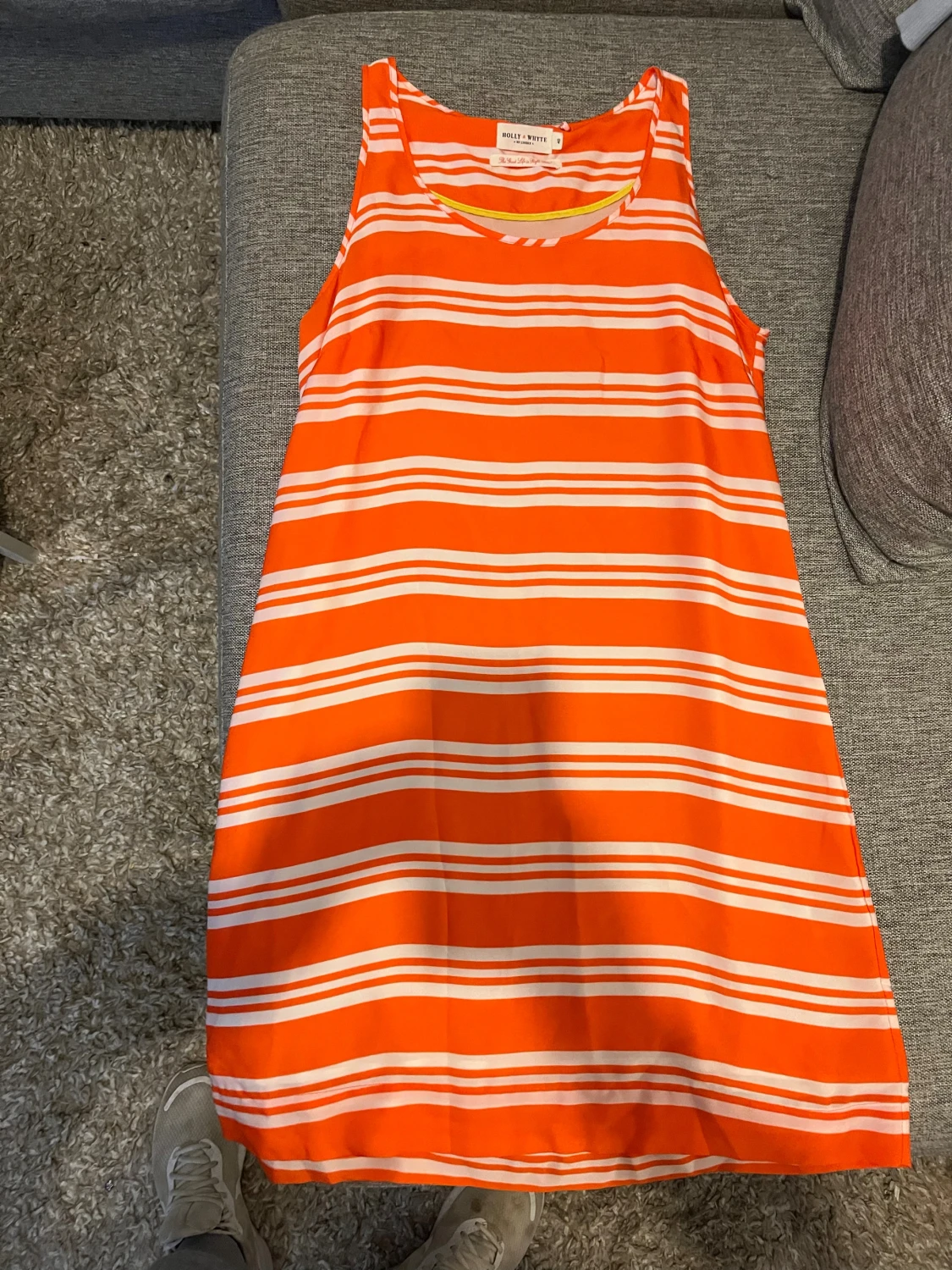 Randig orange klänning Holly & Whyte - 1