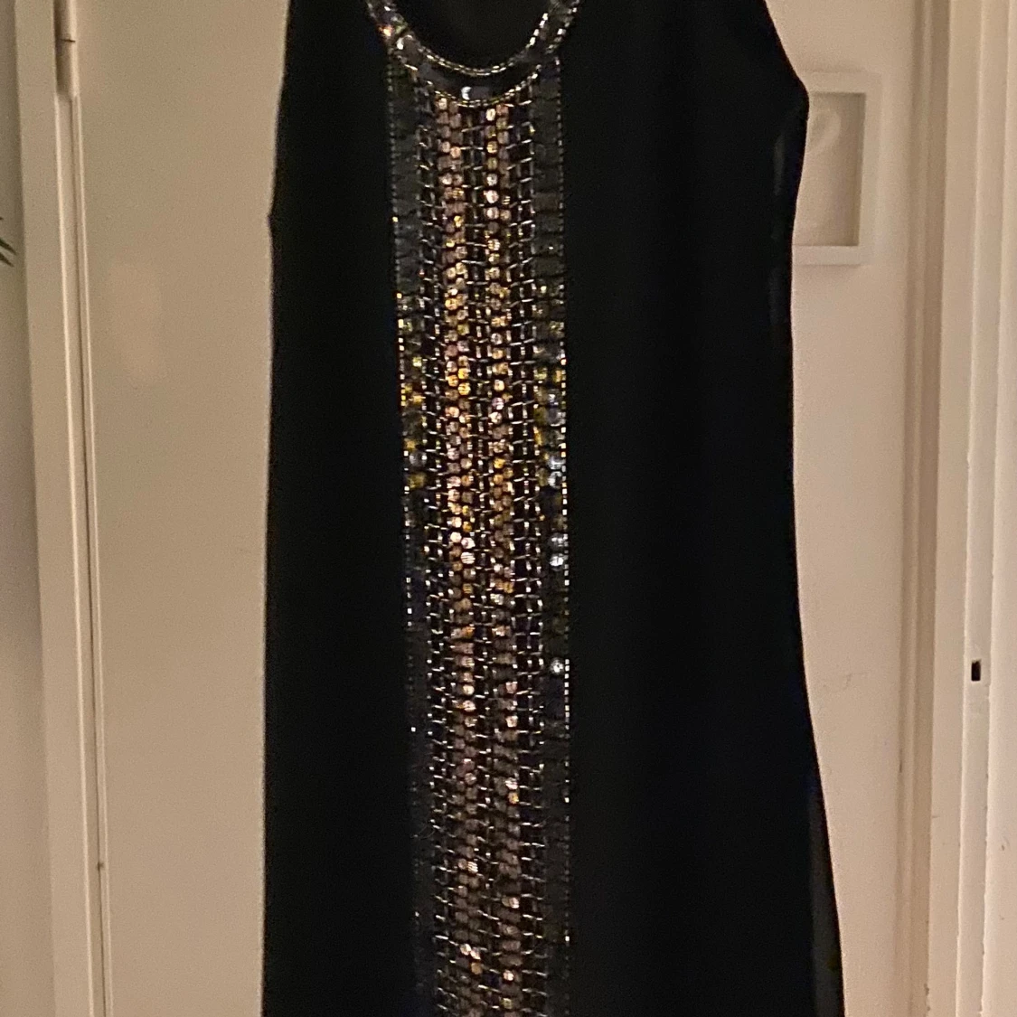 Svart långklänning med paljetter Fransa - 4