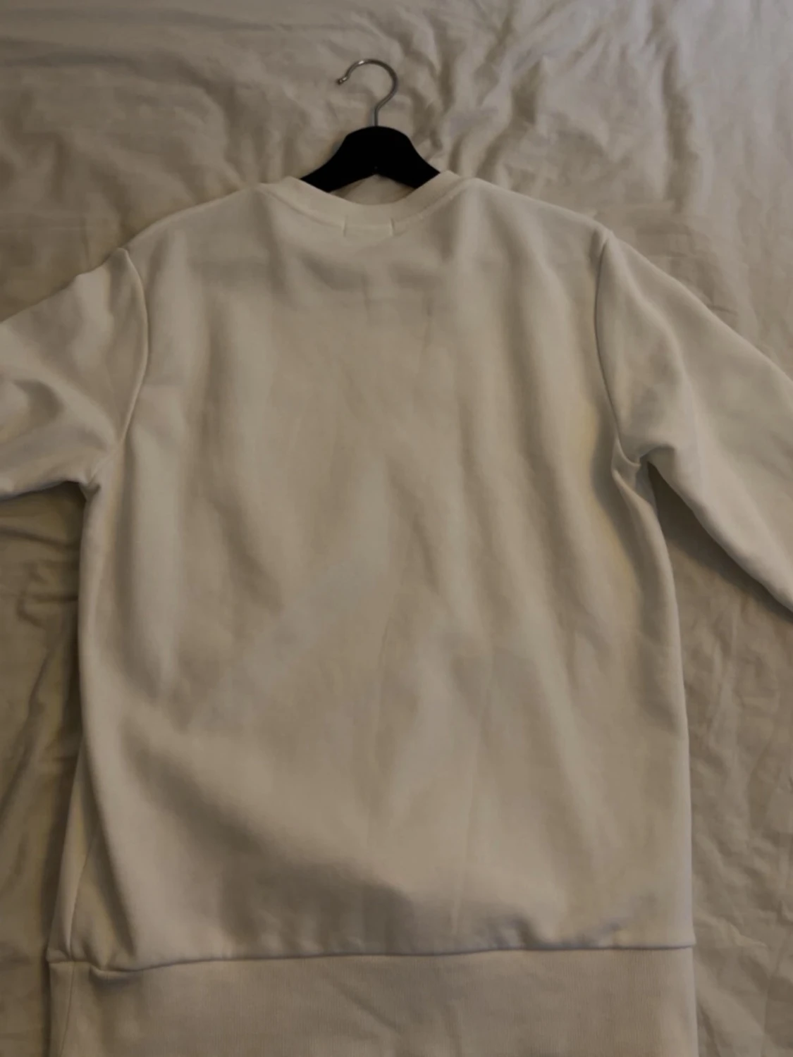 Vit sweatshirt från Moncler med logga storlek S - 4