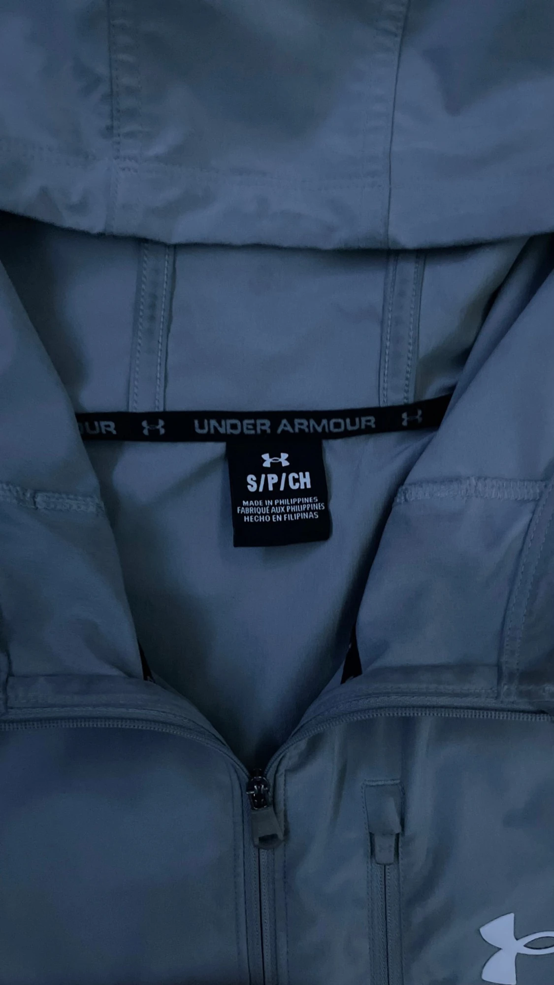 Grå och svart vindjacka Under Armour - 3