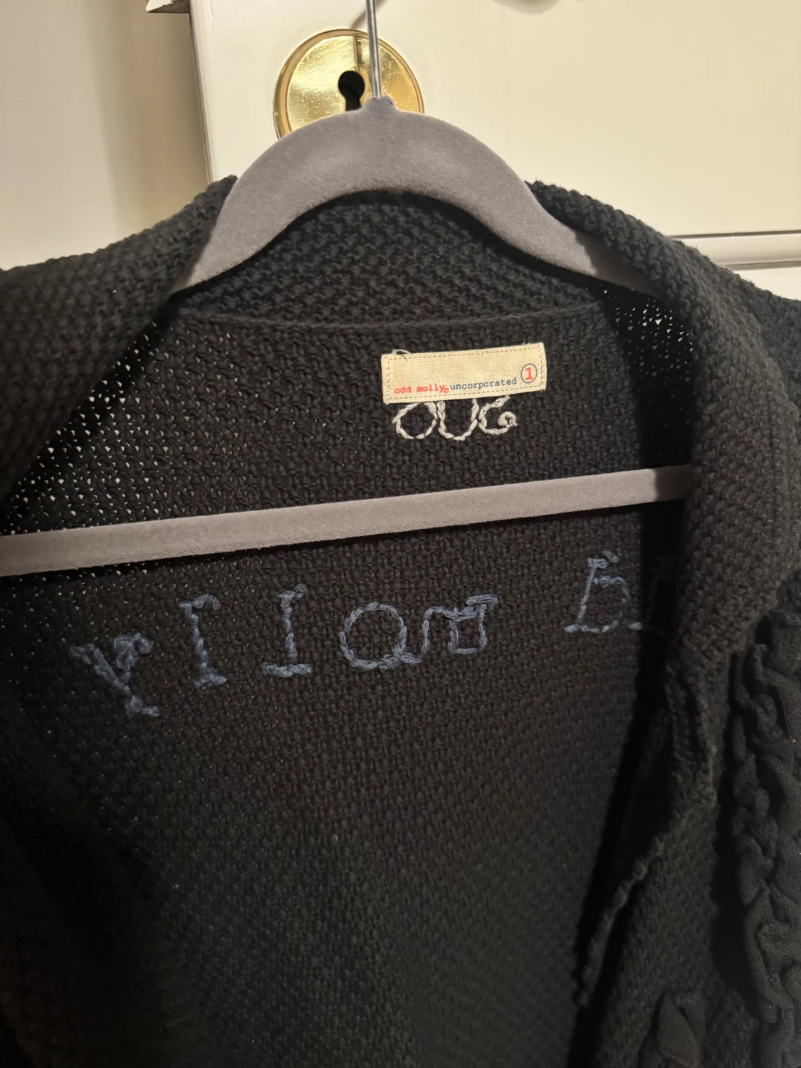 Svart stickad kofta Odd Molly - 2