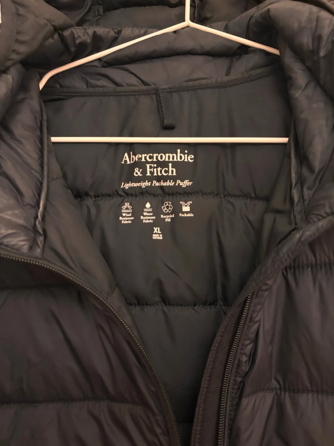 Svart pufferjacka Abercrombie XL - 1