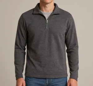 Selected Homme Half Zip - Mörkgrå half zip från märket selected Homme. Storleken är medium och priset kan diskuteras. Modellen på bilderna är 175 cm lång. Skriv om du har frågor!