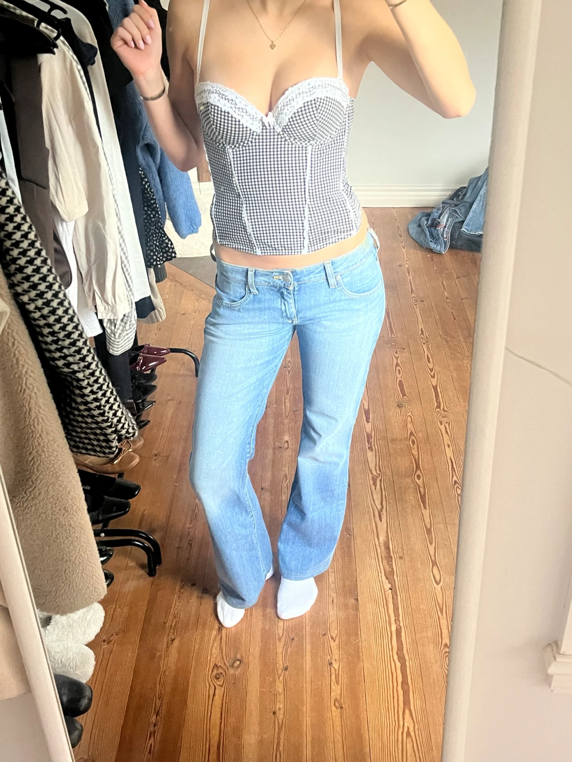 Lågmidjade vintage jeans  - 1