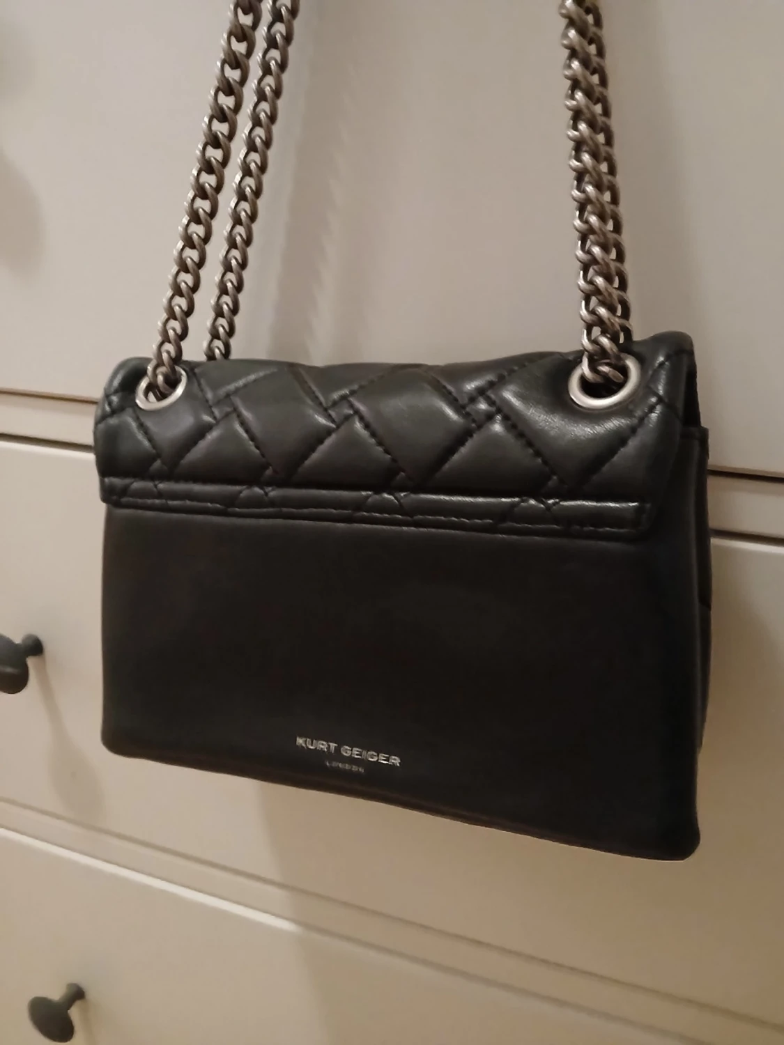 Svart quiltad axelväska Kurt Geiger - 2