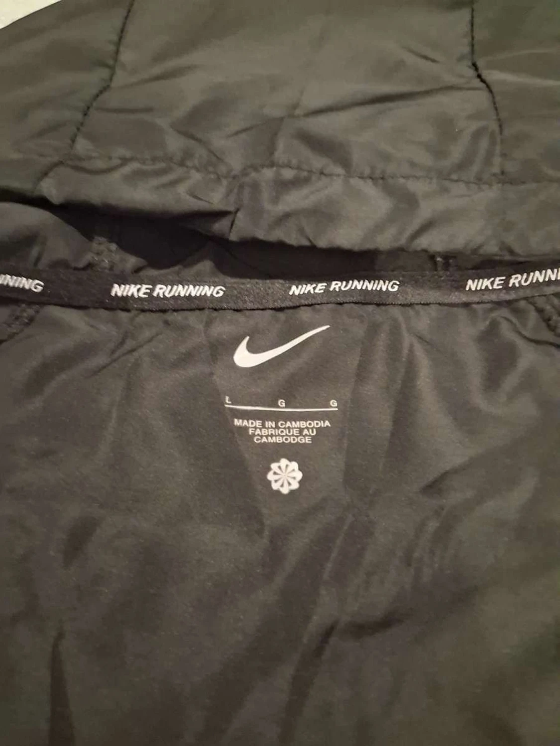 Svart Nike vindjacka med huva - 2