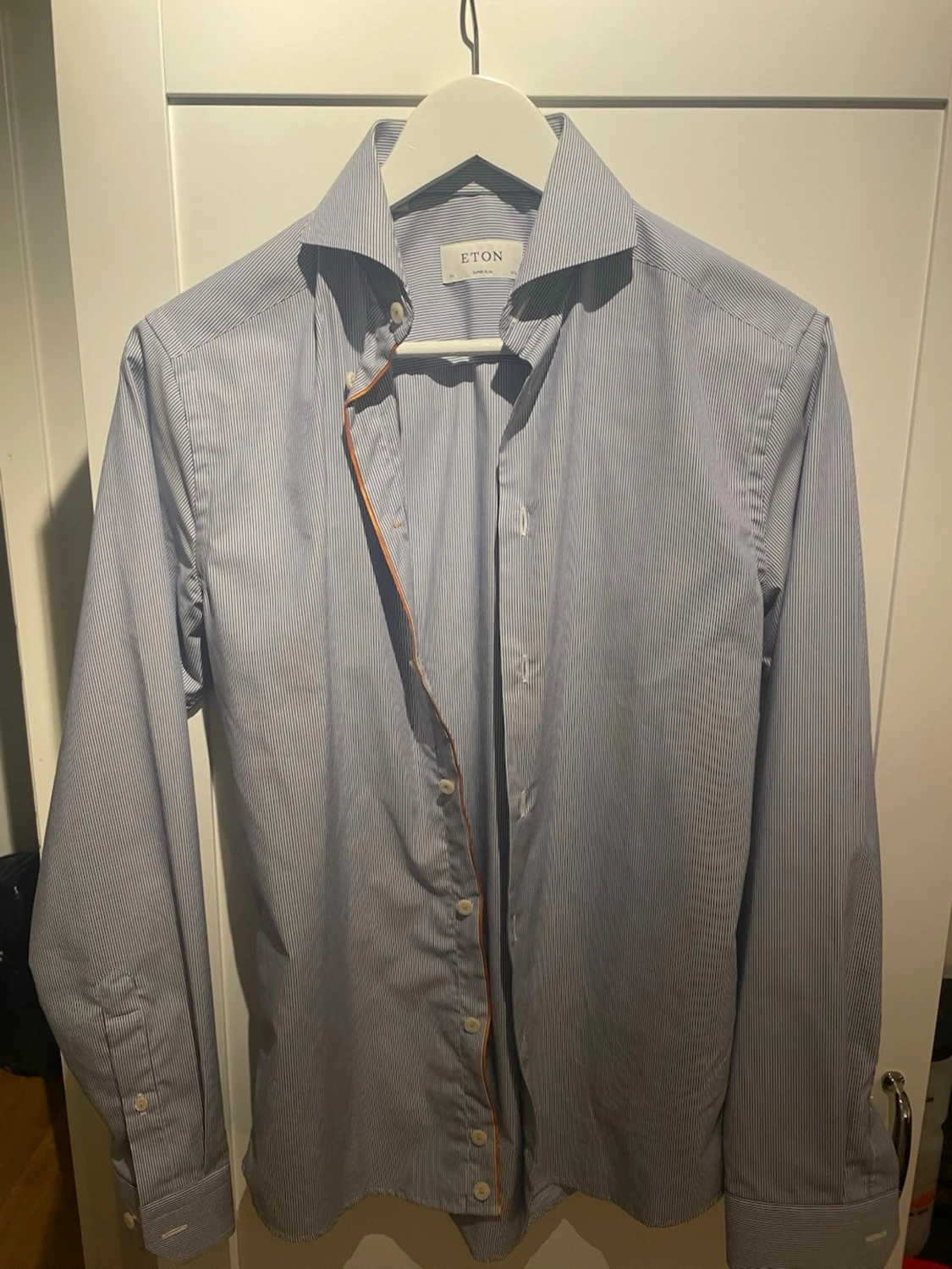 Blårandig skjorta från Eton