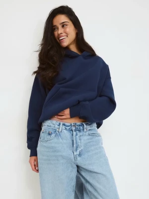 Hoodie Gina Tricot - En mörkblå hoodie från Gina Tricot! Den är knappt använd och är i bra skick. Hör av dig vid frågor eller för fler bilder!💕