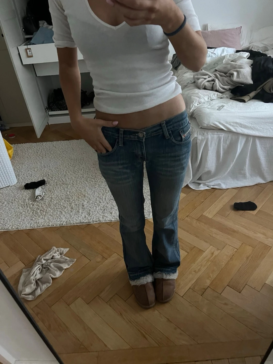 Lågmidjade jeans 