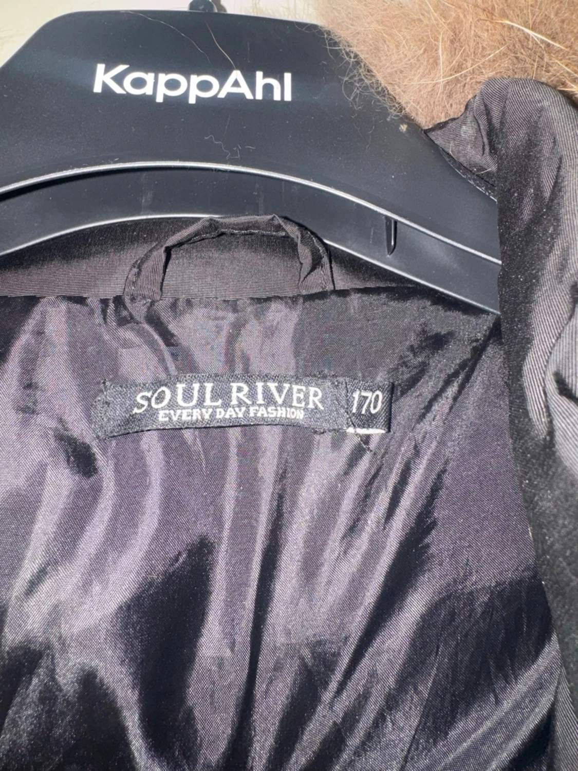 Svart dunjacka Soul River med fuskpäls - 2