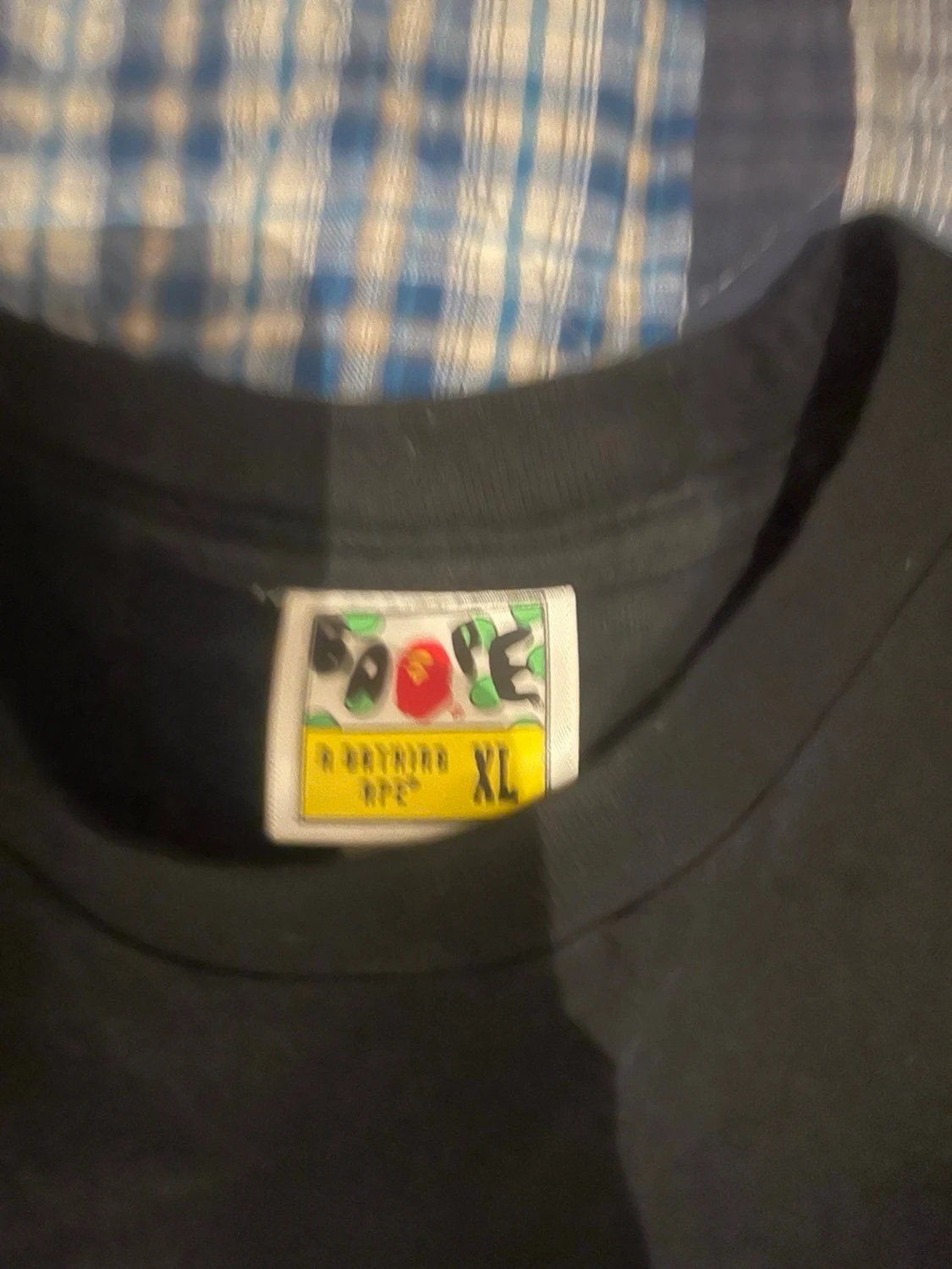 Svart Chrome Hearts x BAPE t-shirt XL - 2