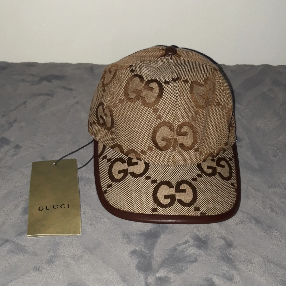 Beige GG keps jumbo