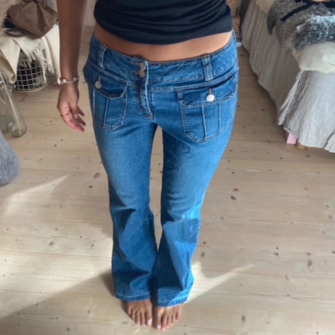 Lågmidjade jeans - 1