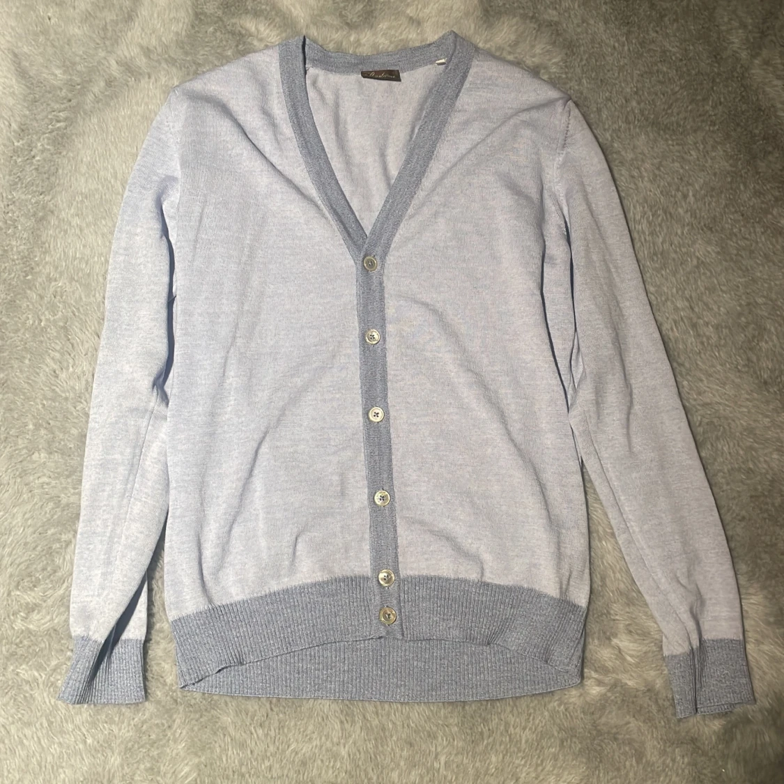 Ljusblå Cardigan från Stenströms