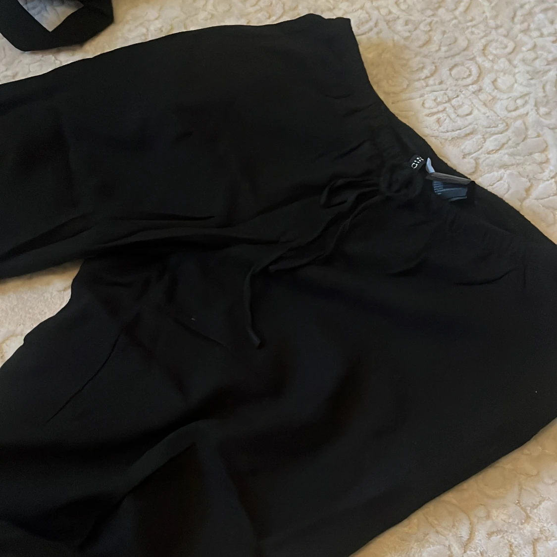 Svarta linnebyxor från HM - 1