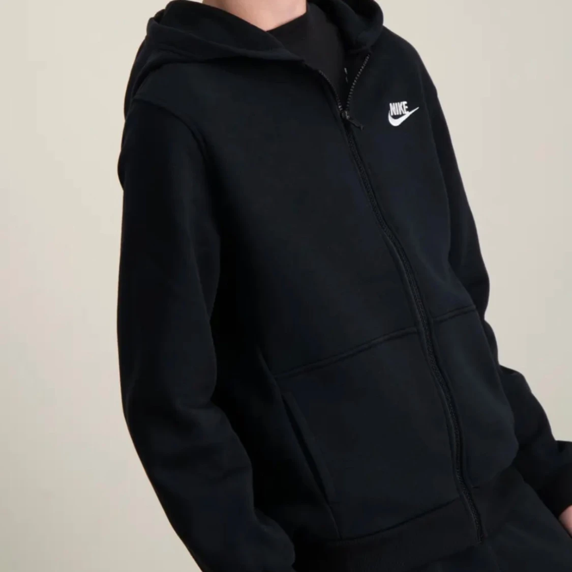 Svart Nike zip hoodie - 3