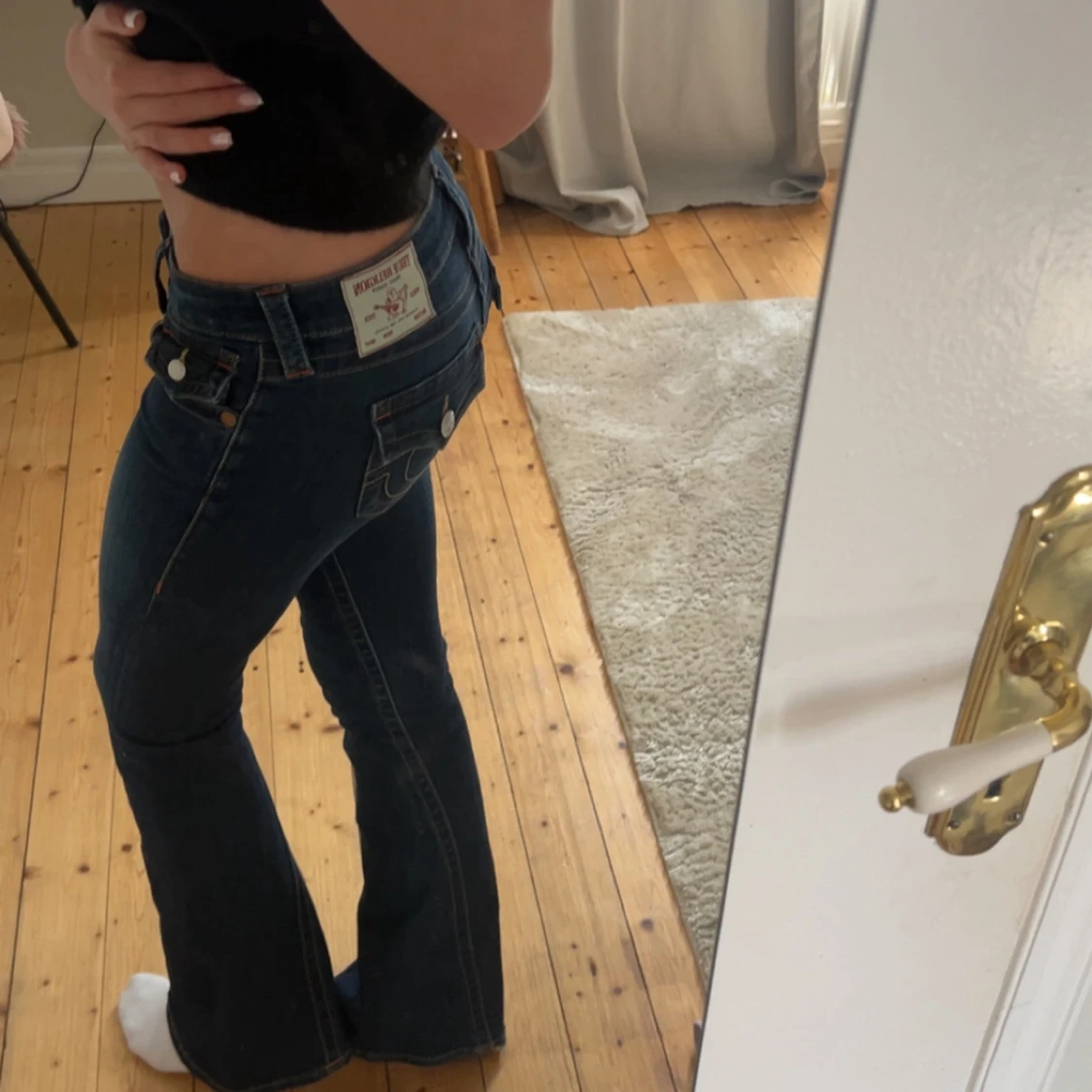Blå True Religion jeans med bootcut