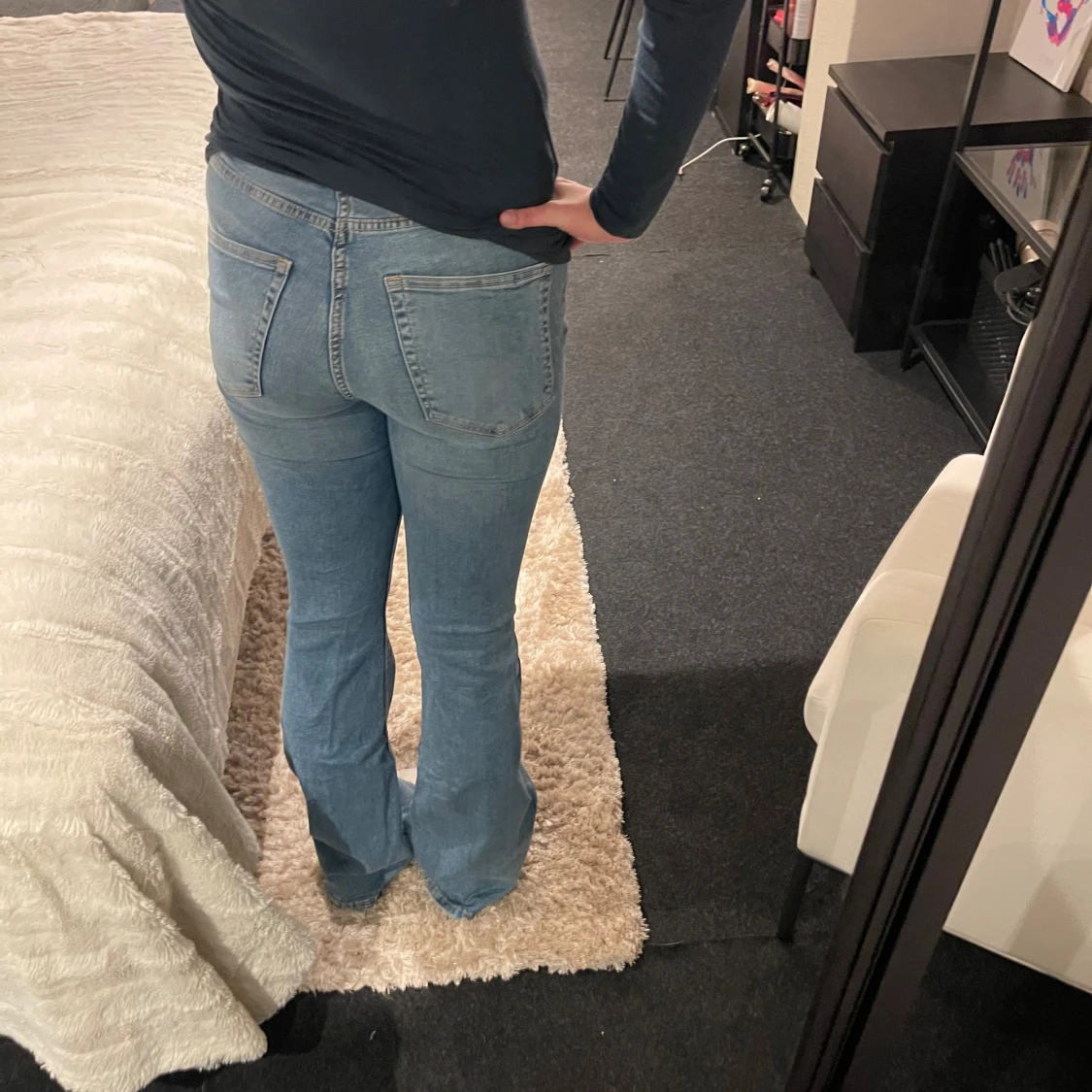 Bootcut ljusblå jeans - 1