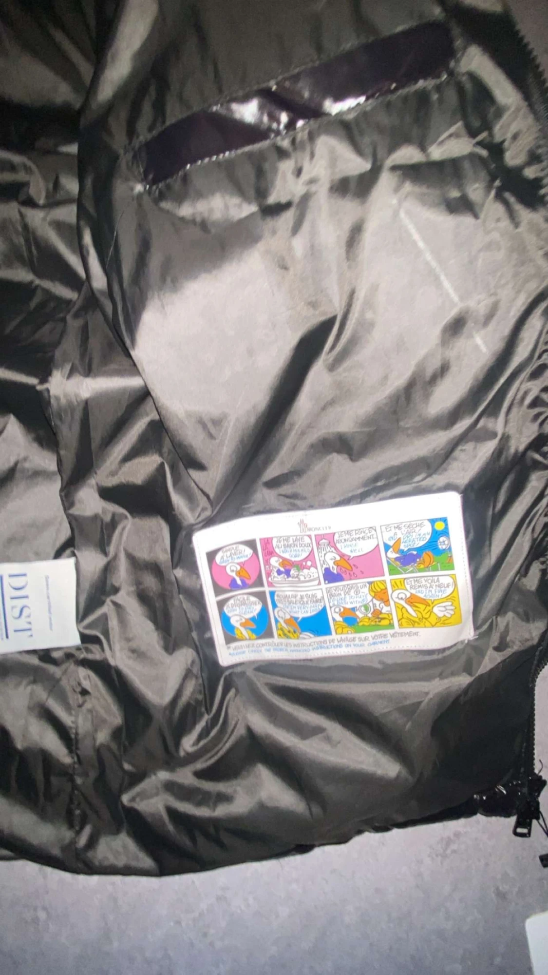 Svart Moncler pufferjacka med huva - 4