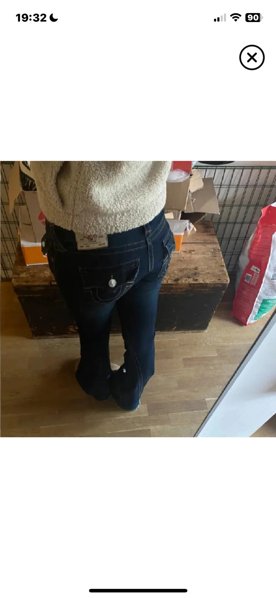 Mörkblå True Religion jeans bootcut - 1