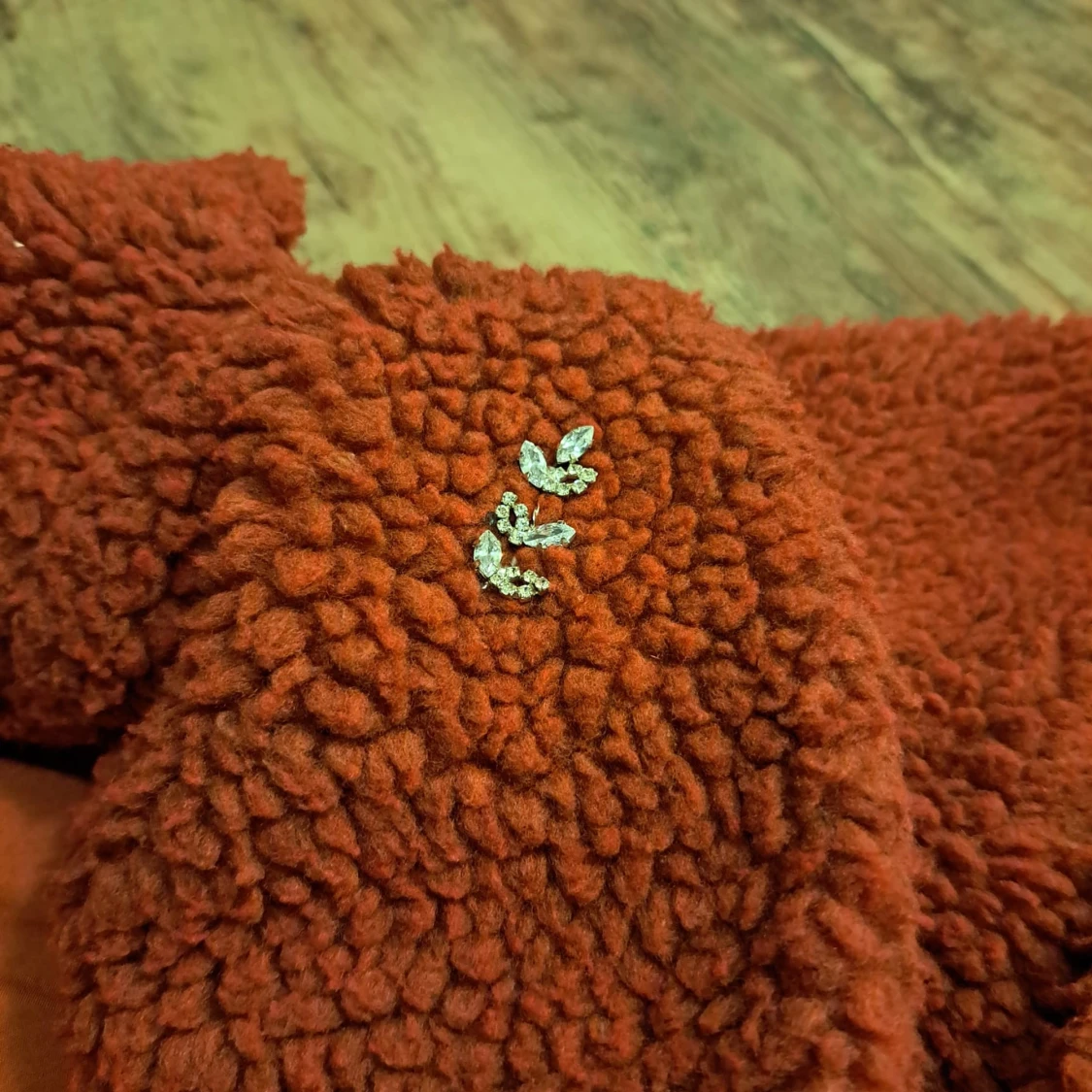 Rustfärgad teddyjacka från ONLY - 5