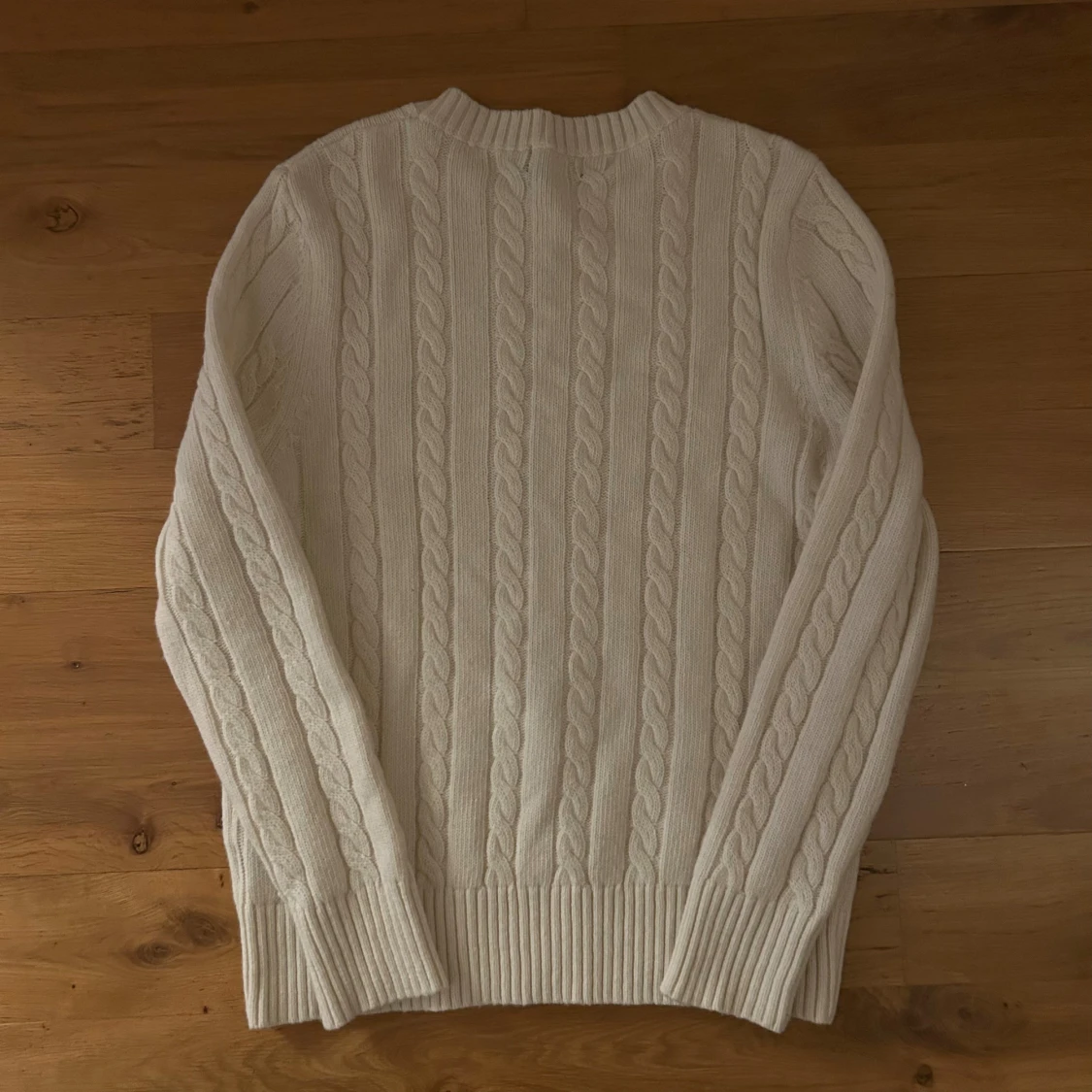 Vit kabelstickad tröja Polo Ralph Lauren - 1