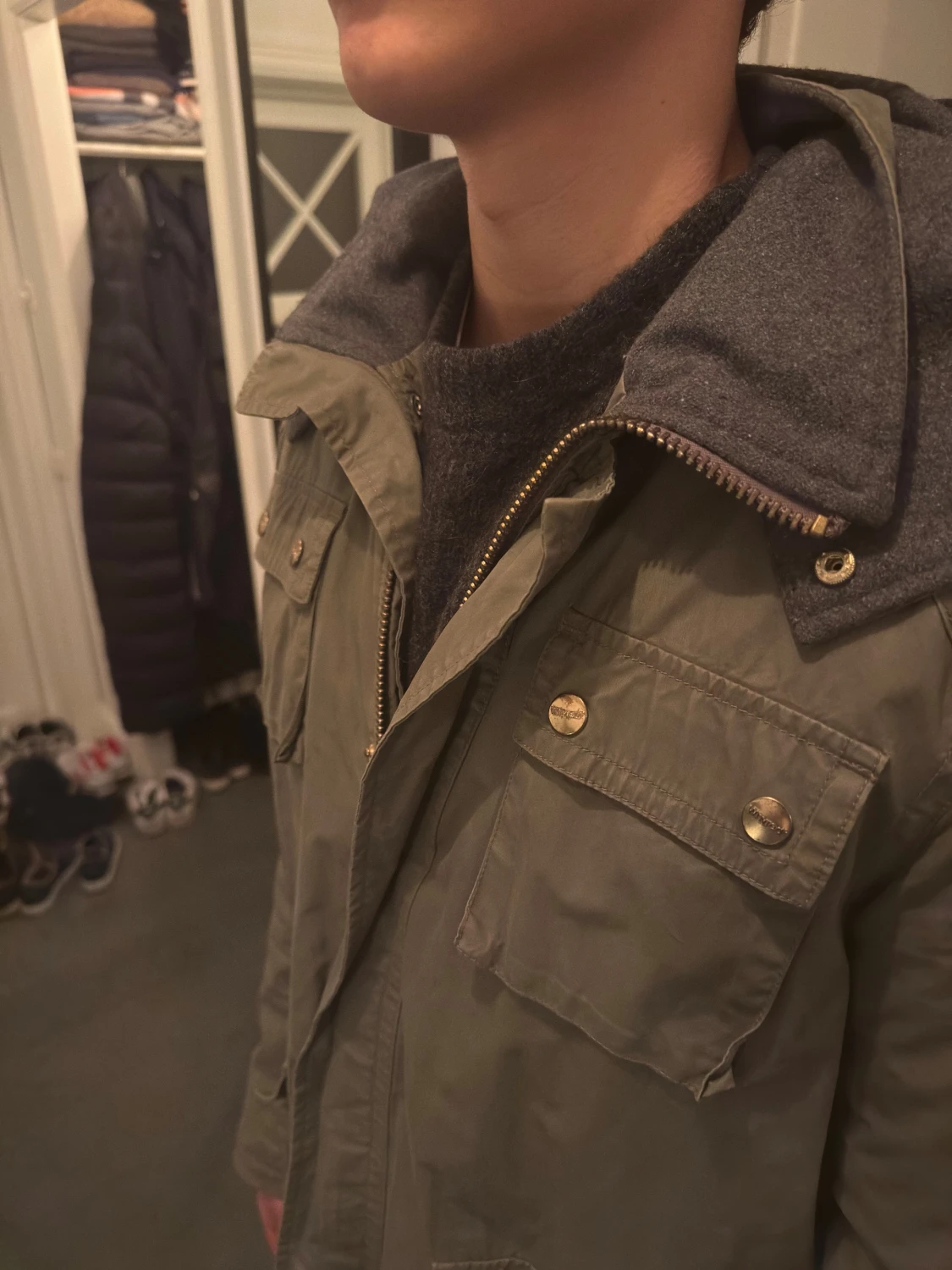 Olivgrön fieldjacka - 2