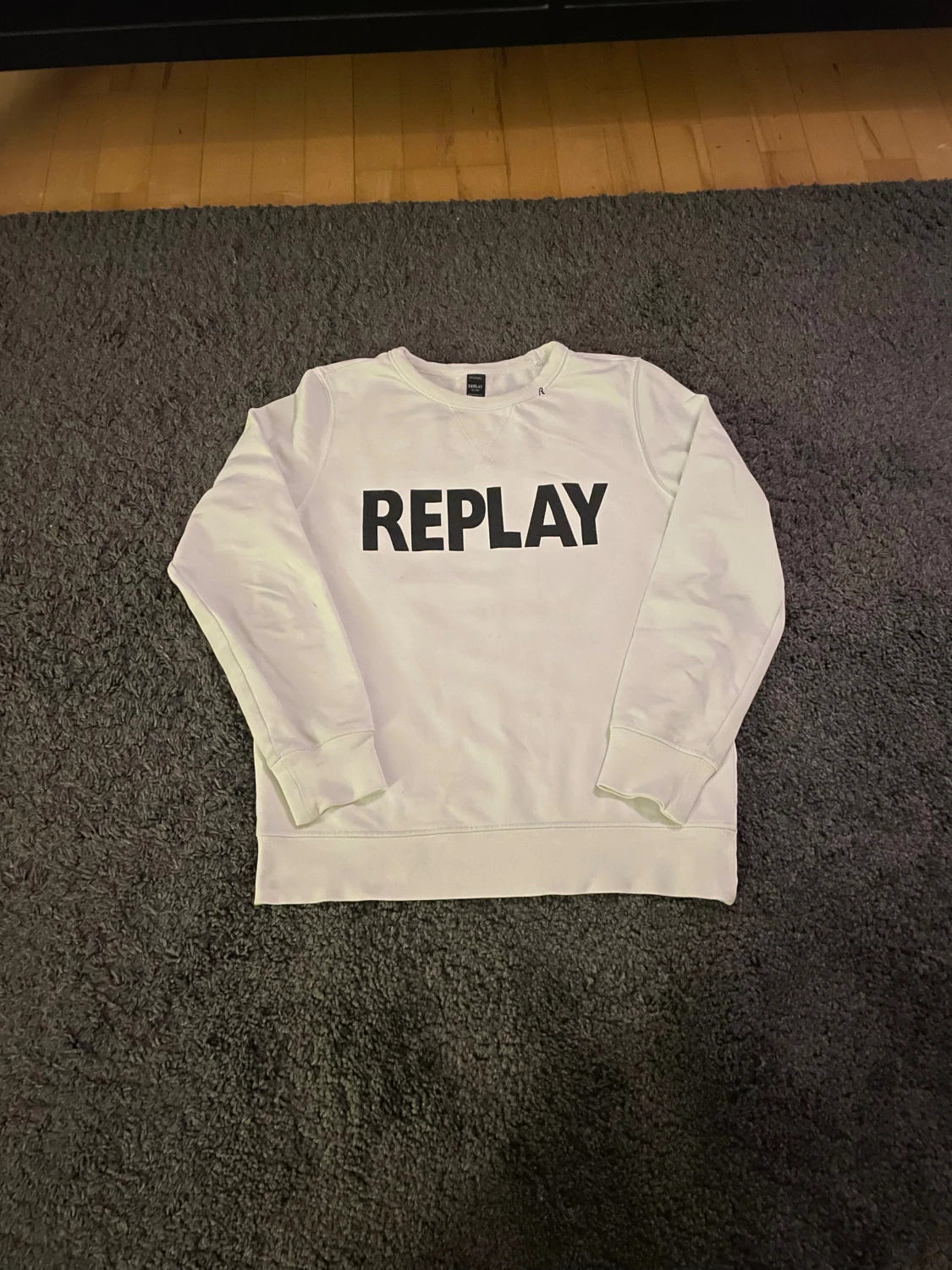 Vit sweatshirt från Replay