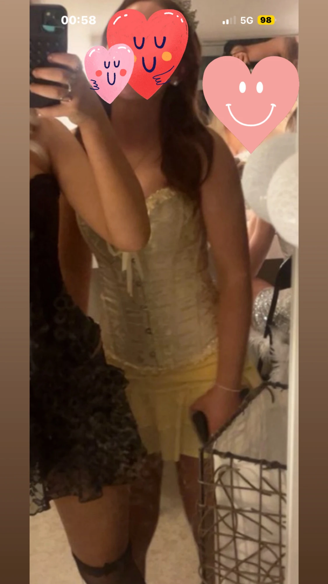 Ljusgul korsett  - 1