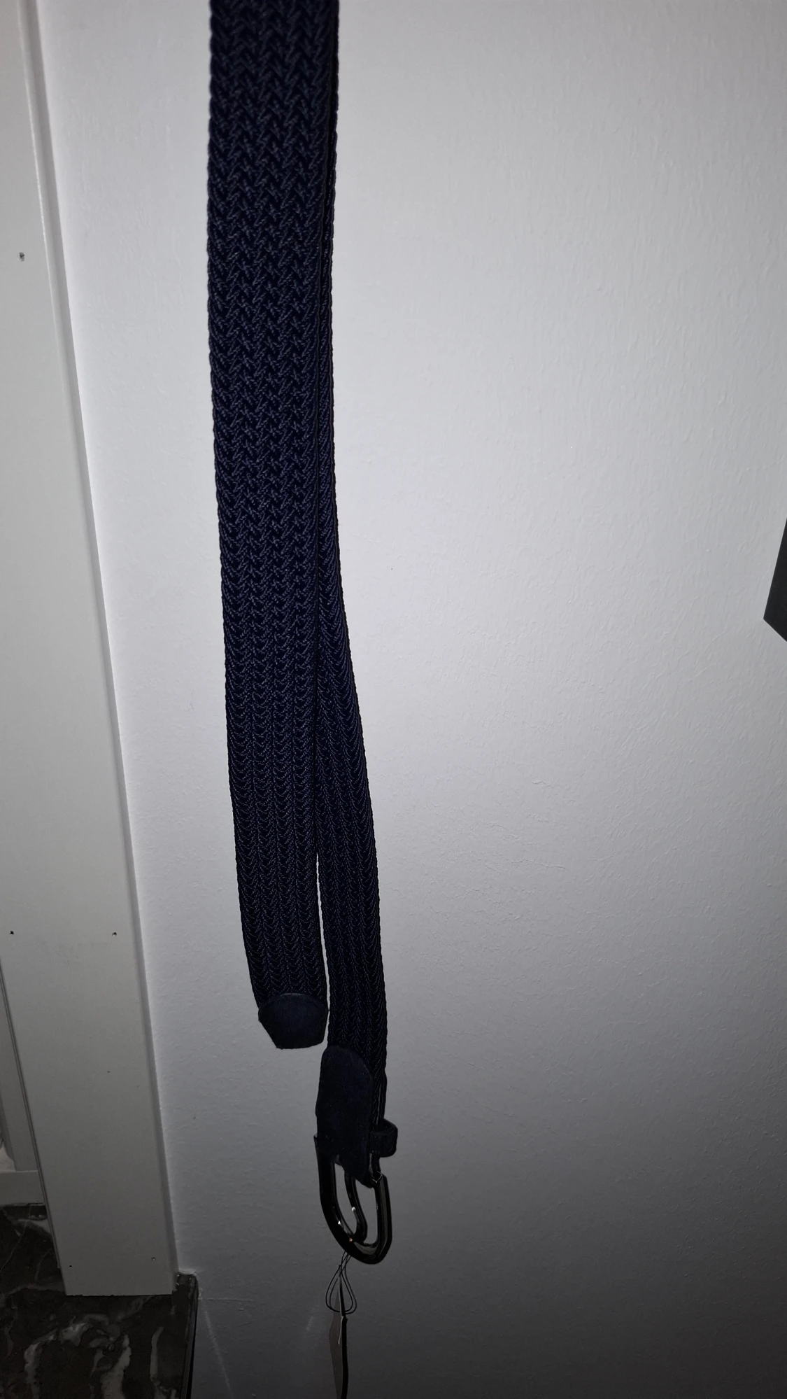 Mörkblå Stories flätat bälte - 1