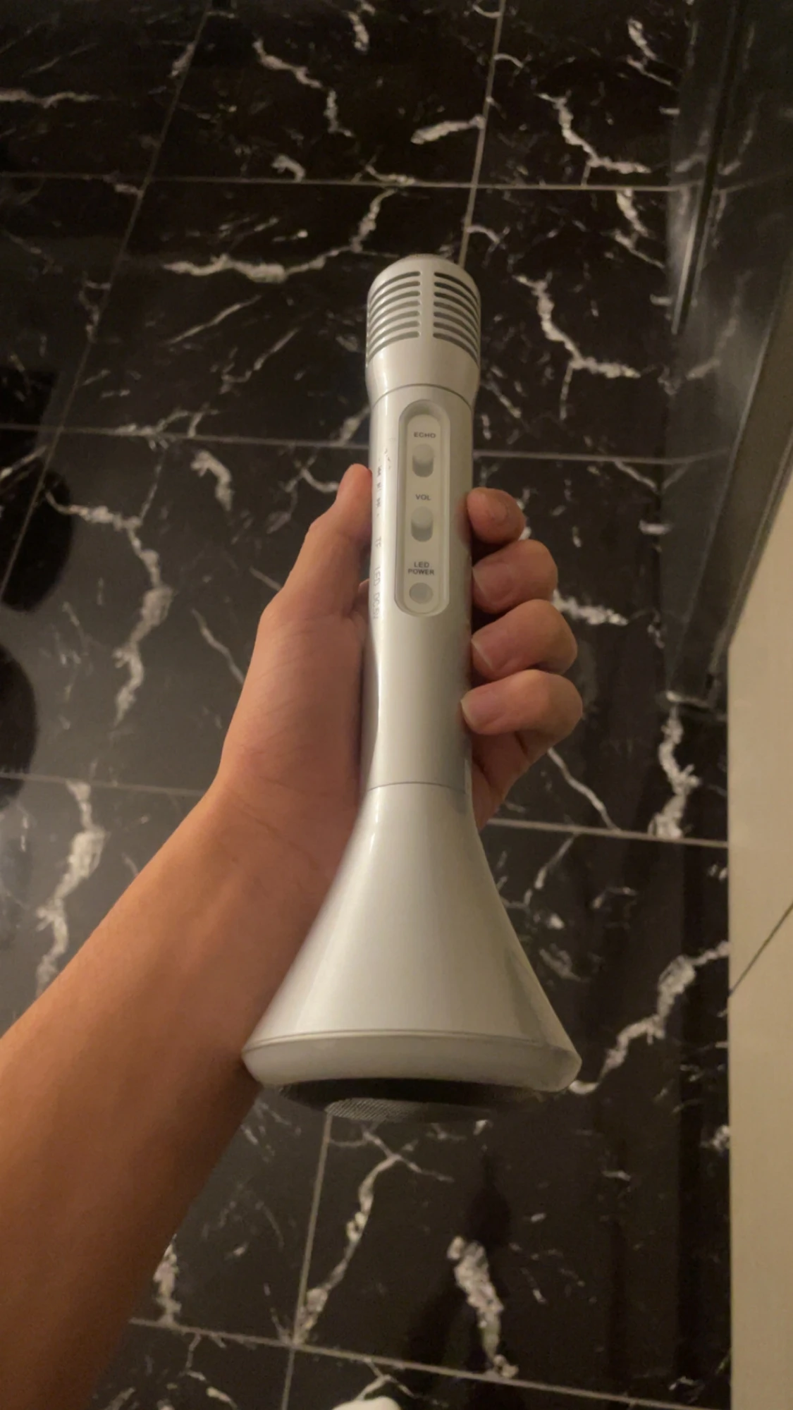 karaokemikrofon, högtalare,LED