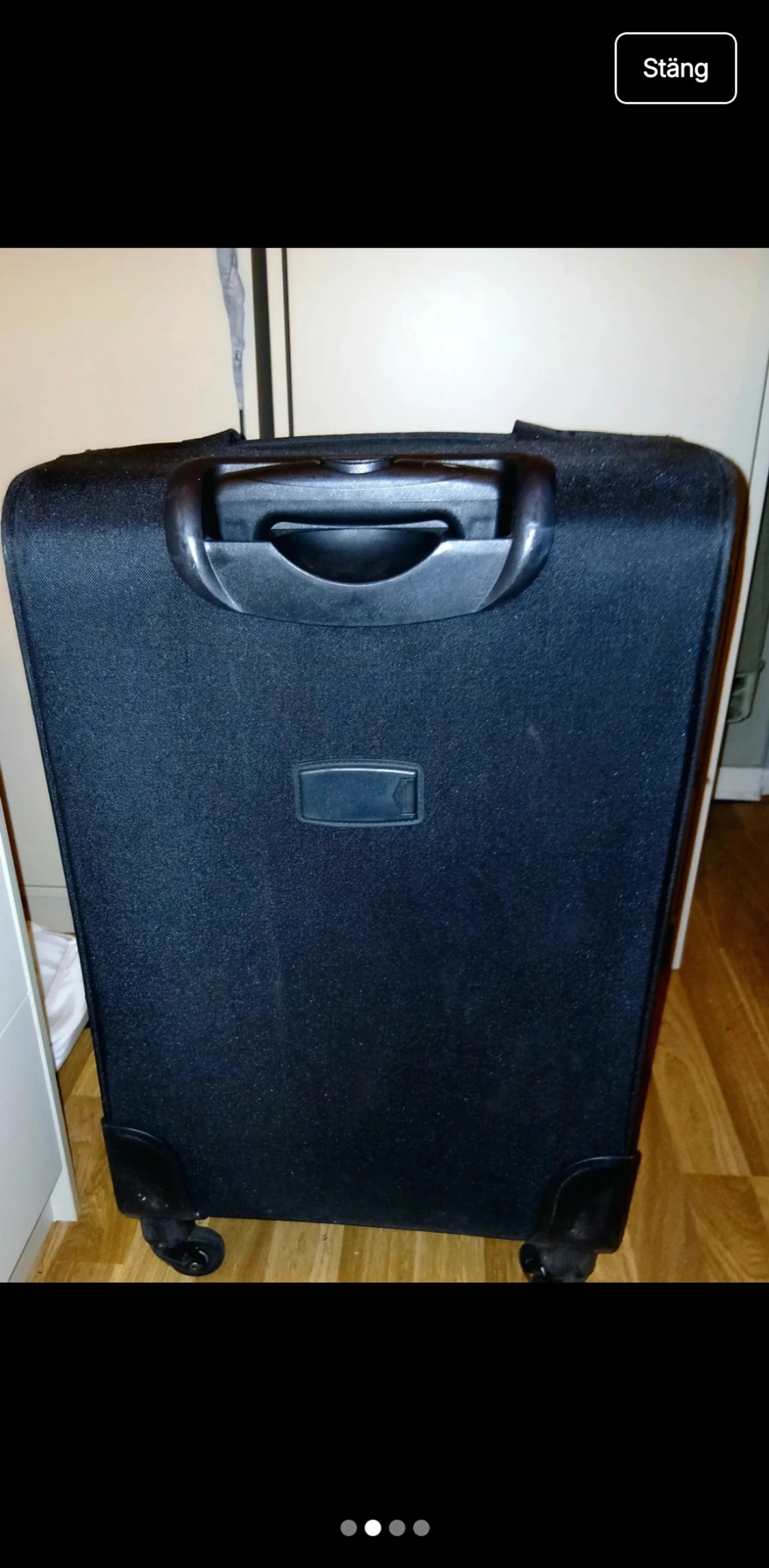 Svart resväska med hjul från Kevlar - 2