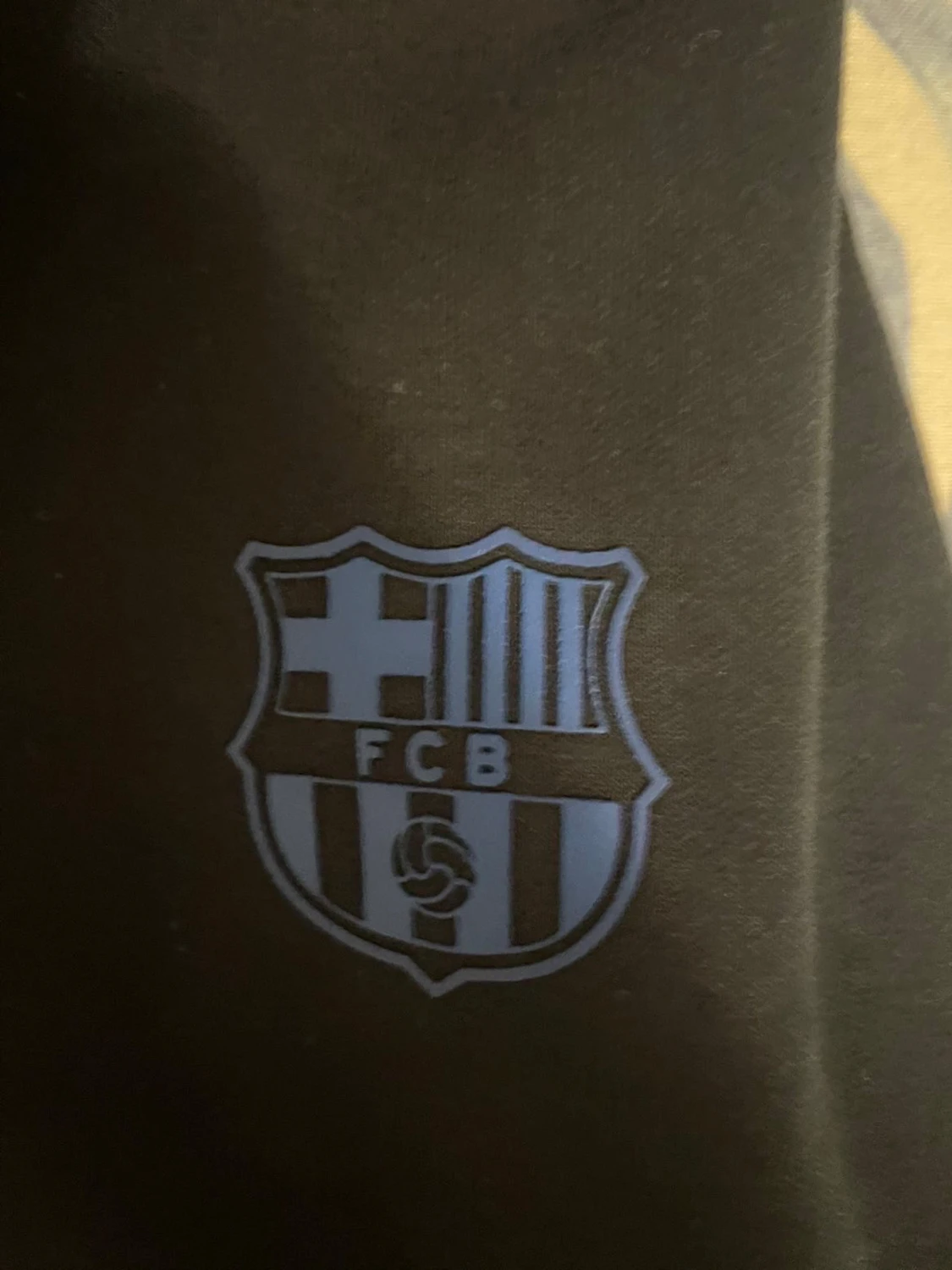 Svart FC Barcelona hoodie XS - 2