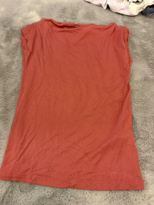 Rostfärgad t-shirt från lager 157 - Enkel och stilren rostfärgad t-shirt från lager 157 i mjuk bomull. Modellen är rak med korta ärmar och rund halsringning. Perfekt basplagg till garderoben och lätt att matcha med olika stilar.