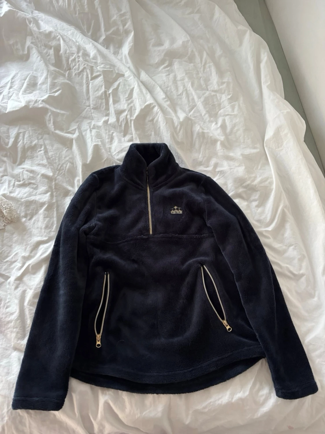 Mörkblå varma ridtröja