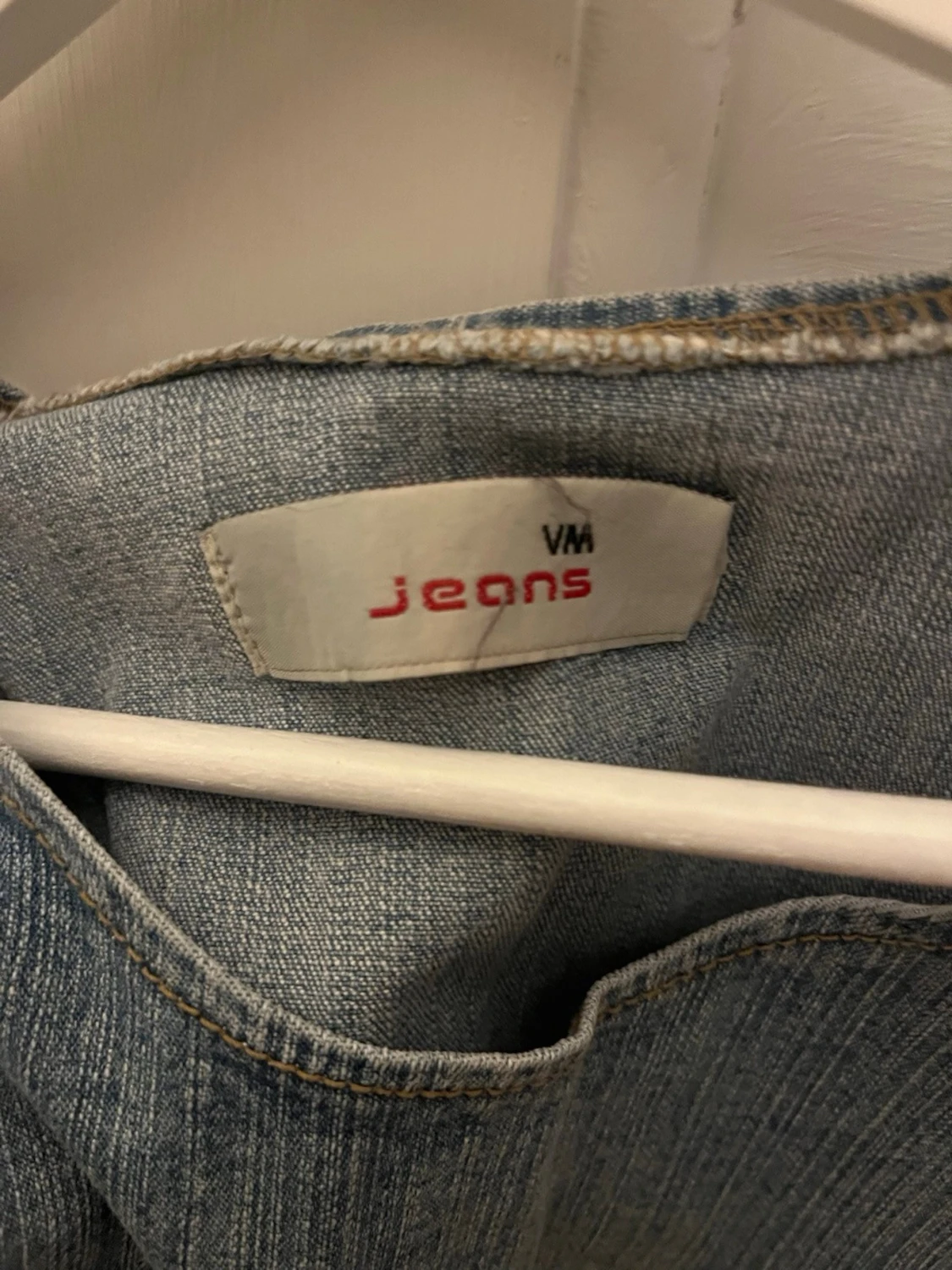 Ärmlös jeanslinnetopp  - 1