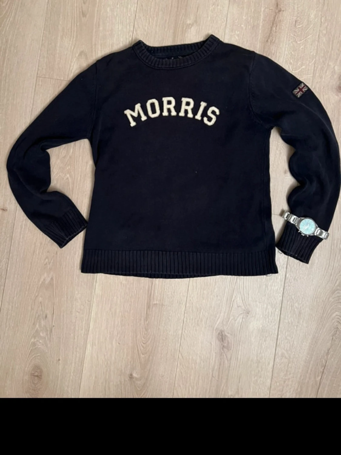 stickad tröja från Morris