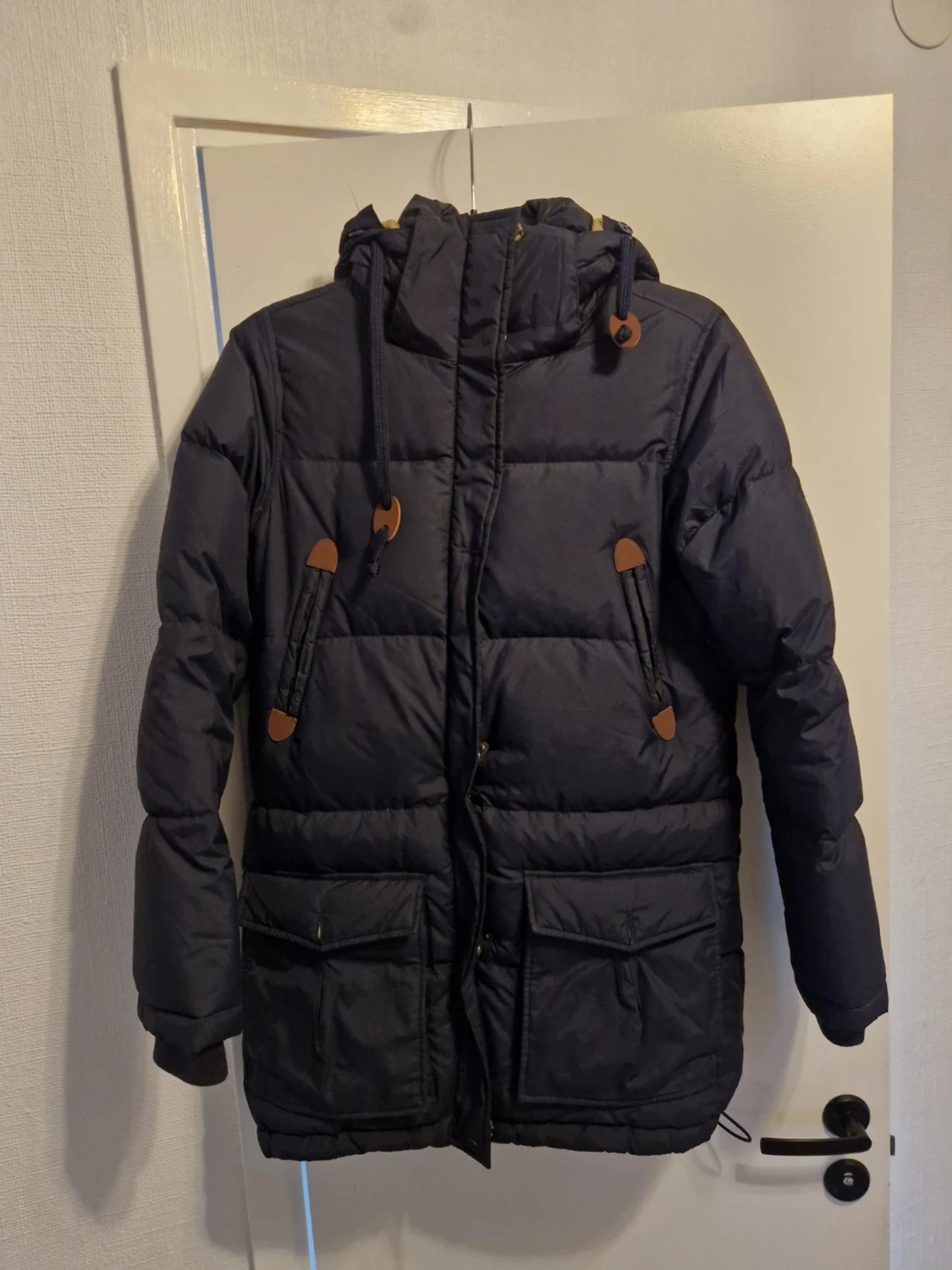 Mörkblå pufferjacka Race Marine