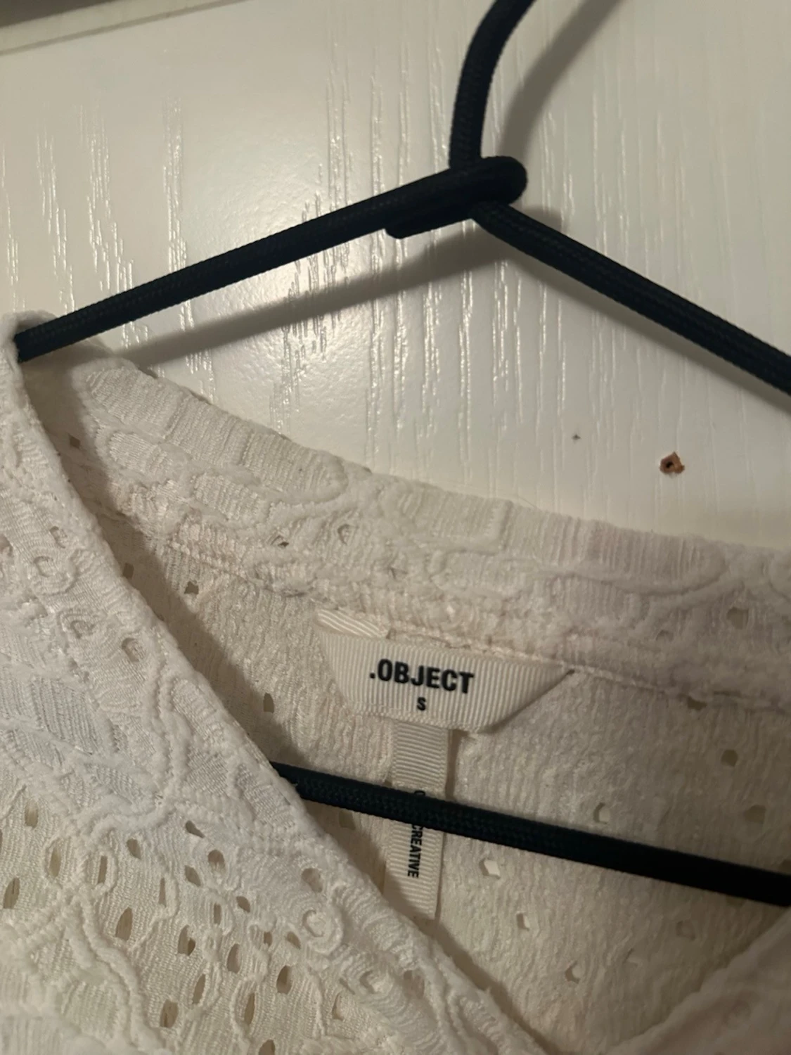 Vit spetsblus från Object - 1