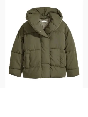 Olivgrön pufferjacka med huva - Säljer en jätte fin pufferjacka, skriv för fler bilder💗