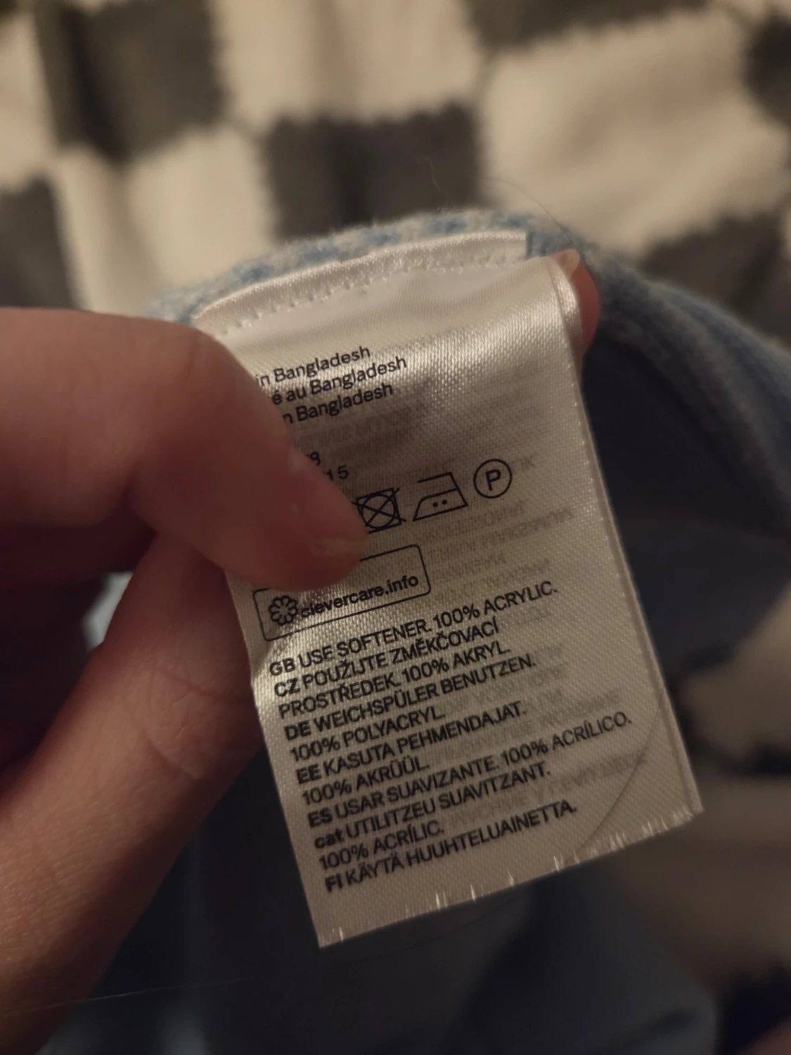 Blå rutig kofta från H&M Divided - 2