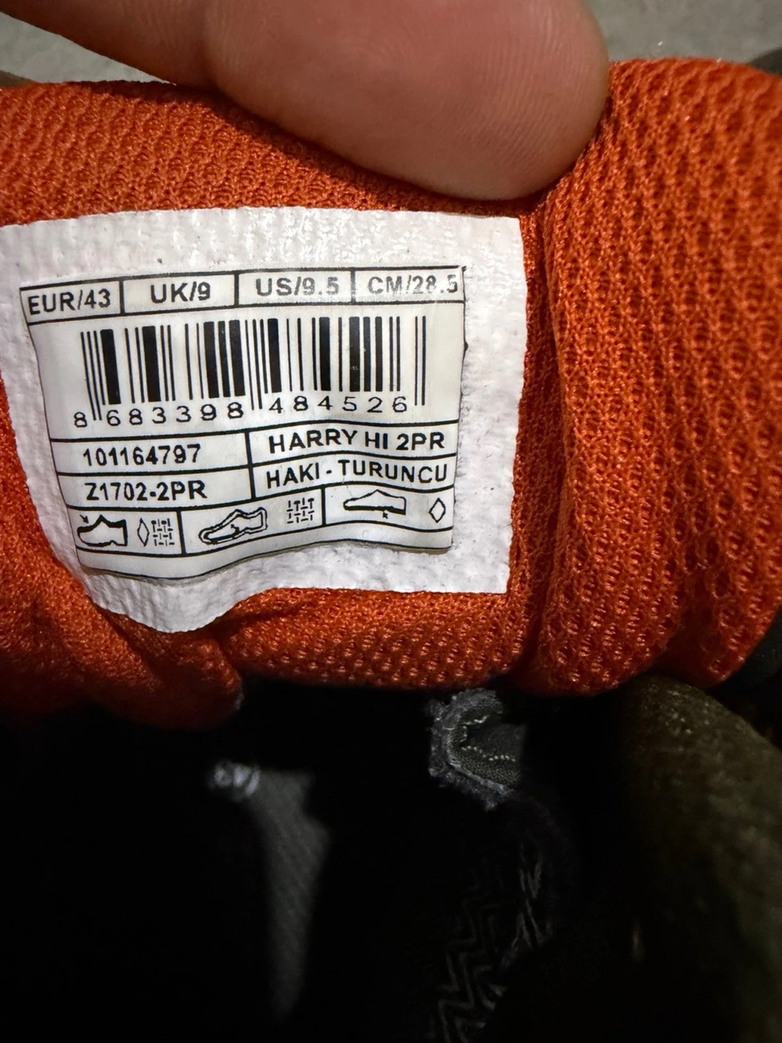 Gröna lumberjack  kängor med orange detaljer - 3