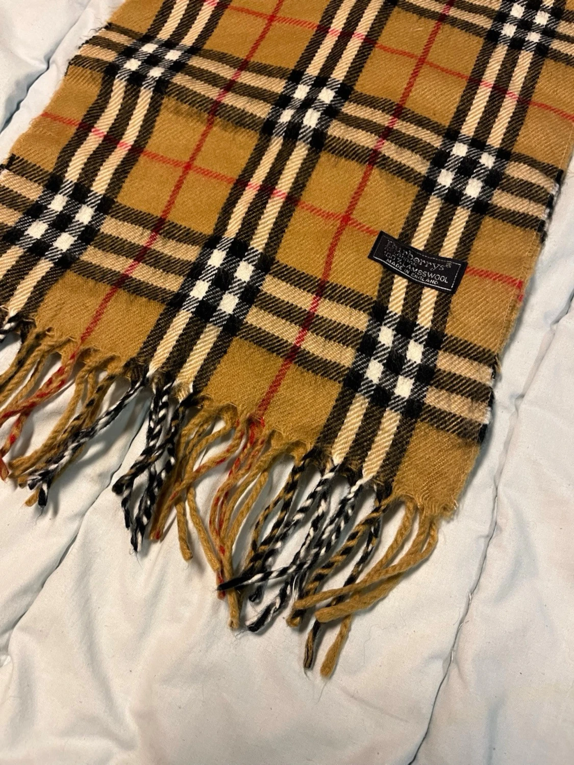 Rutig Burberrys halsduk i ull - 3