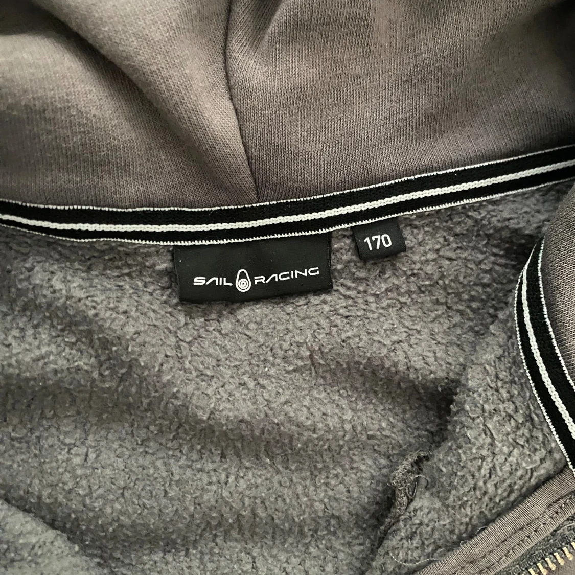 Grå bowman zip hoodie, sail racing - 2